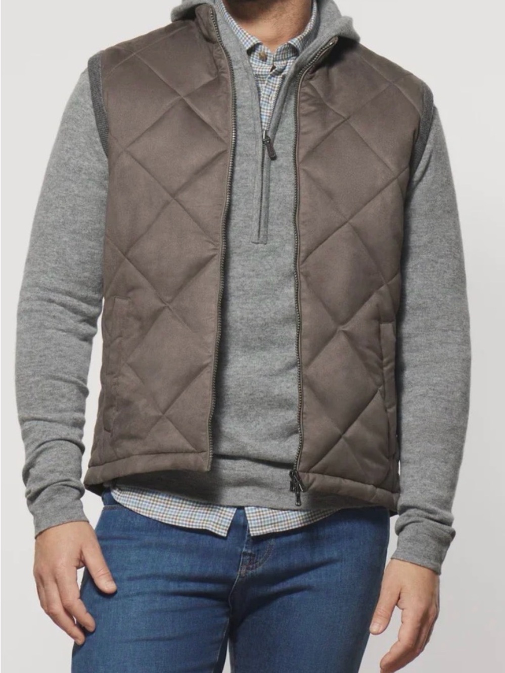 Johnny O Dexter Weather Resistant Quilted Double Zip Vest XL